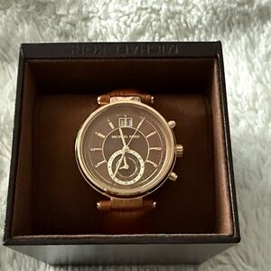Michael Kors women’s Gold and Brown Watch